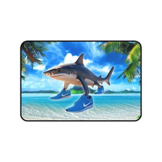 Desk Mat Mousepad of Tralalero Tralala on the Beach